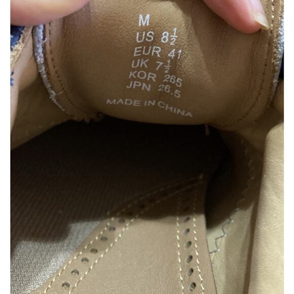 FootJoy Men’s Icon Wingtip Golf Shoes Sz 8.5 GOB New Blue Pink Spike Less rare - Picture 8 of 8